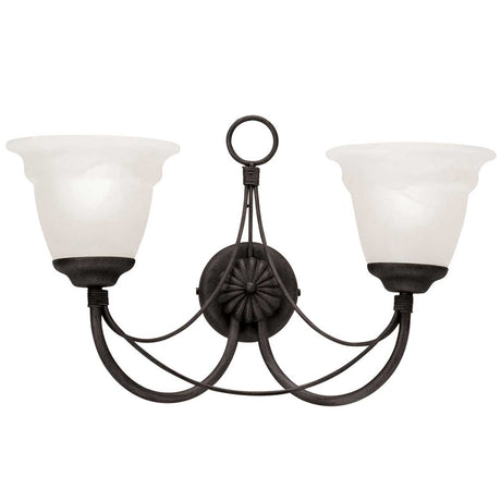 Elstead Lighting Wall Light from the Carisbrooke range. Carisbrooke 2 Light Wall Light Product Code = CB2-BLACK