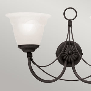 Elstead Lighting Wall Light from the Carisbrooke range. Carisbrooke 2 Light Wall Light Product Code = CB2-BLACK