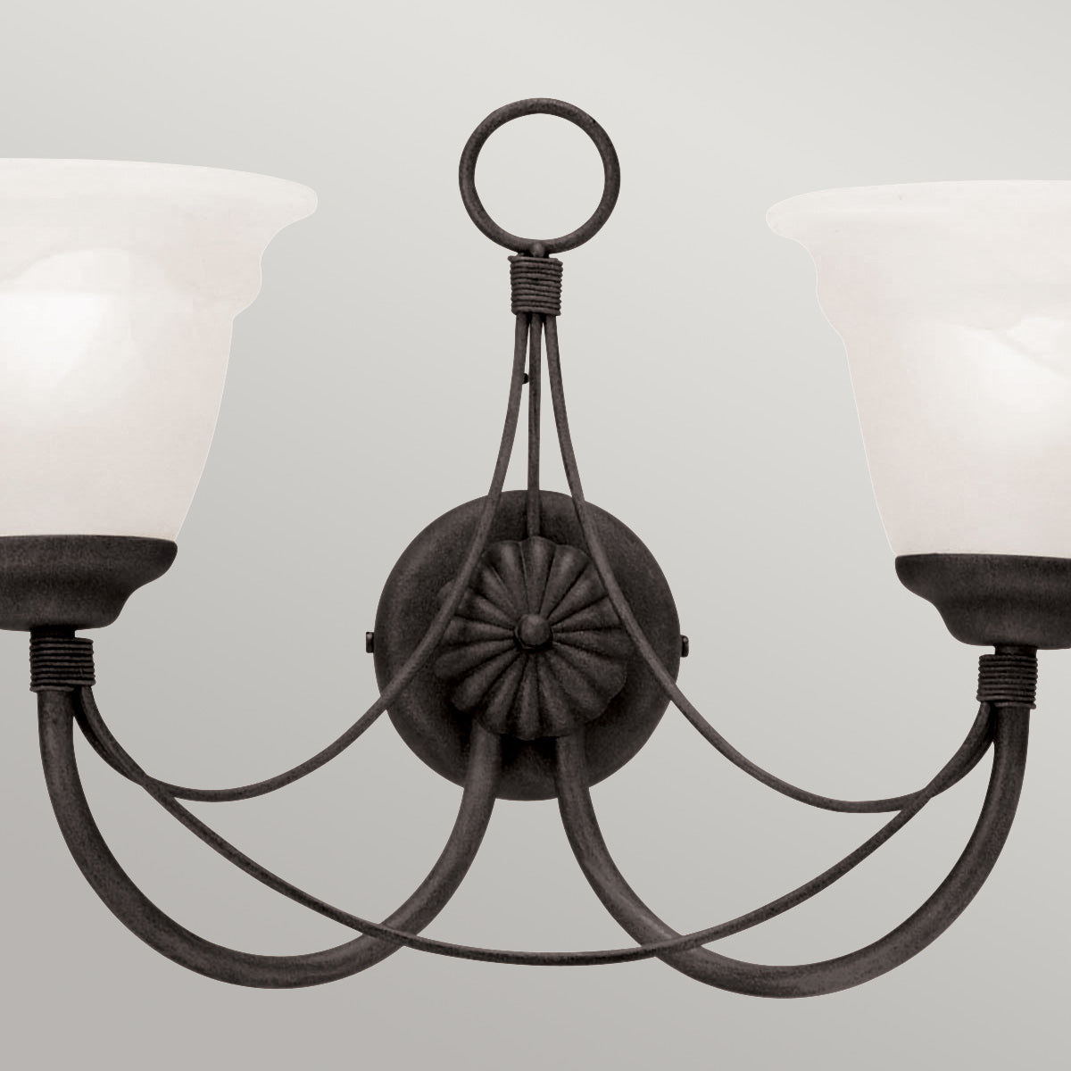 Elstead Lighting Wall Light from the Carisbrooke range. Carisbrooke 2 Light Wall Light Product Code = CB2-BLACK