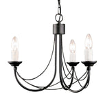 Elstead Lighting Chandelier from the Carisbrooke range. Carisbrooke 3 Light Chandelier Product Code = CB3-BLACK