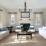 Elstead Lighting Chandelier from the Carisbrooke range. Carisbrooke 8 Light Chandelier Product Code = CB8-BLACK