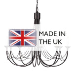 Elstead Lighting Chandelier from the Carisbrooke range. Carisbrooke 8 Light Chandelier – SKU CB8-BLACK
