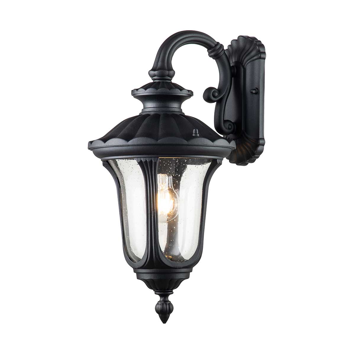 Elstead Lighting Outdoor Wall Light from the Chicago range. Chicago 1 Light Small Wall Lantern Product Code = CC2-S-BK
