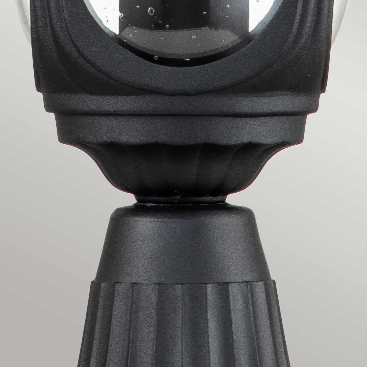 Elstead Lighting Pedestal Lantern from the Chicago range. Chicago 1 Light Small Pedestal Lantern – SKU CC3-S-BK