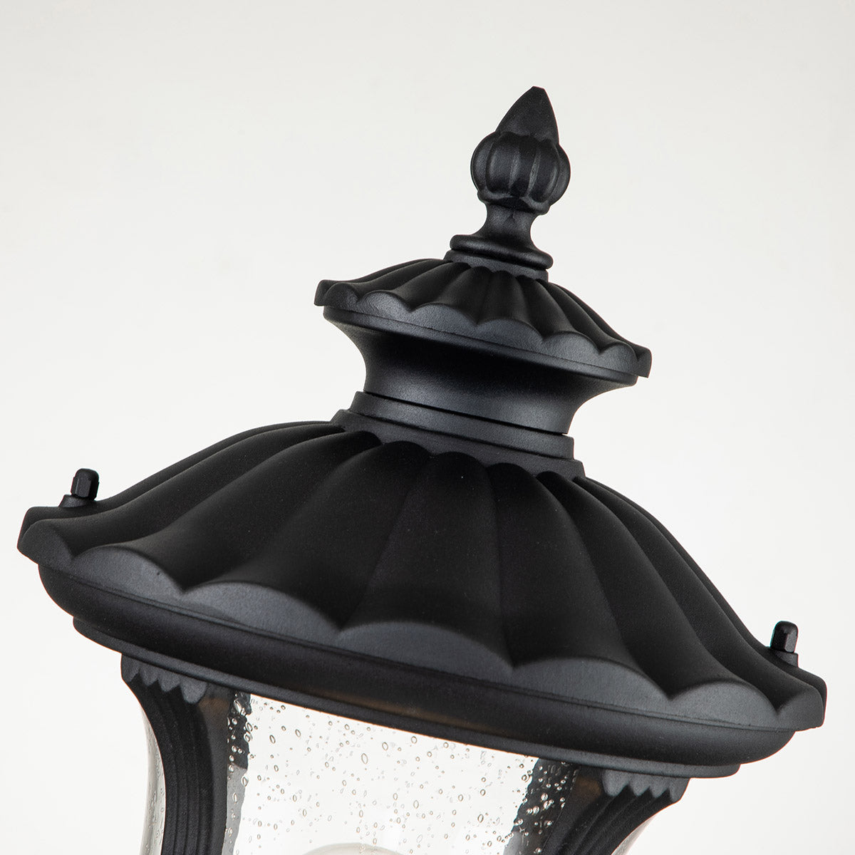Elstead Lighting Pedestal Lantern from the Chicago range. Chicago 1 Light Small Pedestal Lantern Product Code = CC3-S-BK