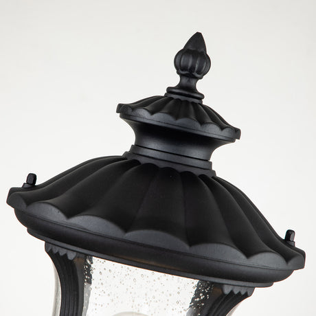 Elstead Lighting Pedestal Lantern from the Chicago range. Chicago 1 Light Small Pedestal Lantern Product Code = CC3-S-BK