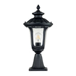 Elstead Lighting Pedestal Lantern from the Chicago range. Chicago 1 Light Small Pedestal Lantern Product Code = CC3-S-BK