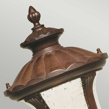 Elstead Lighting Pedestal Lantern from the Chicago range. Chicago 1 Light Small Pedestal Lantern - Bronze Product Code = CC3-S
