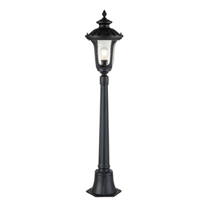 Elstead Lighting Pillar Lantern from the Chicago range. Chicago 1 Light Small Pillar Lantern Product Code = CC4-S-BK