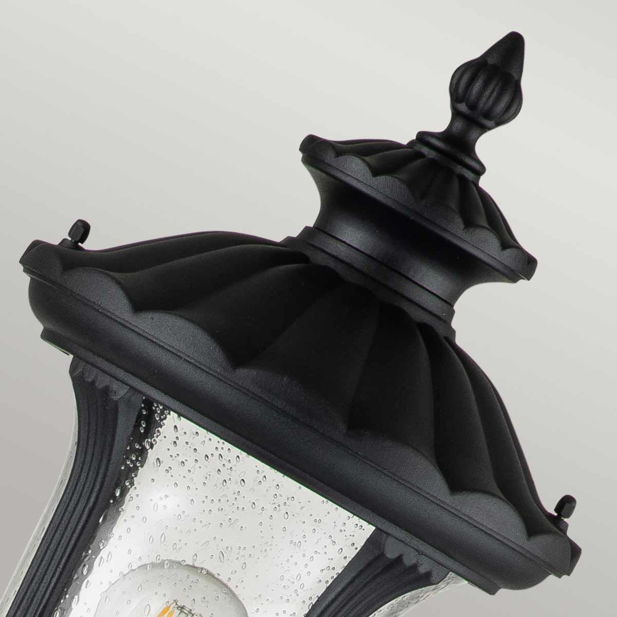 Elstead Lighting Pillar Lantern from the Chicago range. Chicago 1 Light Small Pillar Lantern – SKU CC4-S-BK