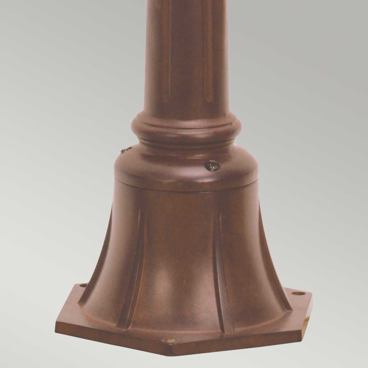 Elstead Lighting Pillar Lantern from the Chicago range. Chicago 1 Light Small Pillar Lantern - Bronze Product Code = CC4-S