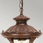 Elstead Lighting Outdoor Hanging from the Chicago range. Chicago 1 Light Small Chain Lantern - Bronze Product Code = CC8-S