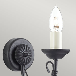 Elstead Lighting Wall Light from the Chartwell range. Chartwell 1 Light Wall Light Product Code = CH1-BLACK