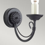 Elstead Lighting Wall Light from the Chartwell range. Chartwell 1 Light Wall Light – SKU CH1-BLACK