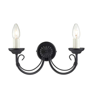 Elstead Lighting Wall Light from the Chartwell range. Chartwell 2 Light Wall Light Product Code = CH2-BLACK