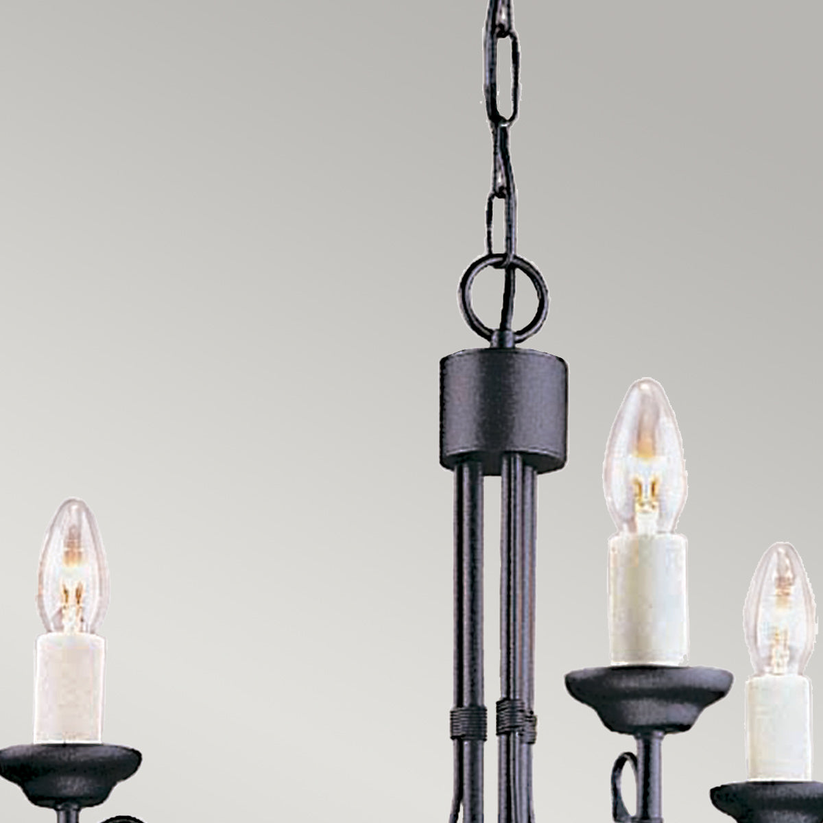 Elstead Lighting Chandelier from the Chartwell range. Chartwell 3 Light Chandelier Product Code = CH3-BLACK