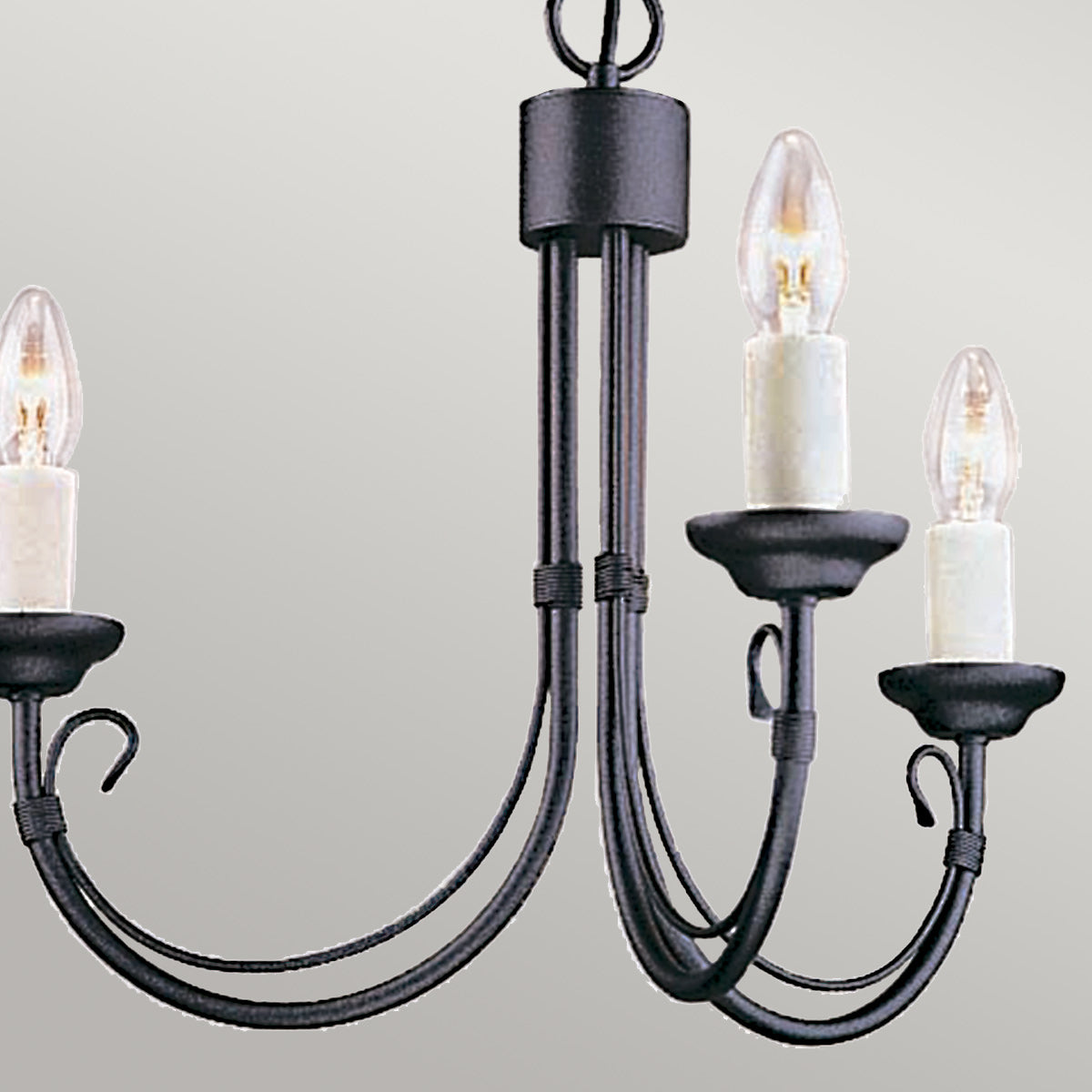 Elstead Lighting Chandelier from the Chartwell range. Chartwell 3 Light Chandelier Product Code = CH3-BLACK