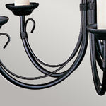 Elstead Lighting Chandelier from the Chartwell range. Chartwell 5 Light Chandelier Product Code = CH5-BLACK