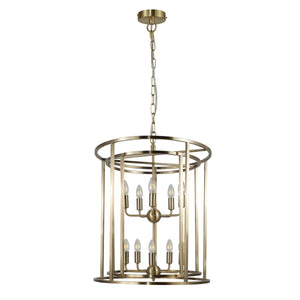 Magnalux Chester 10 Light Large Pendant Antique Brass Part Number - CHE10AB