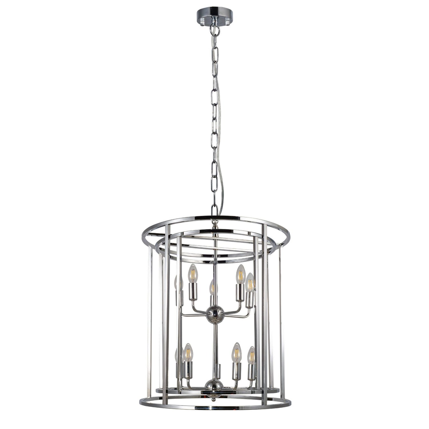 Magnalux Chester 10 Light Large Pendant Polished Chrome Part Number - CHE10CH