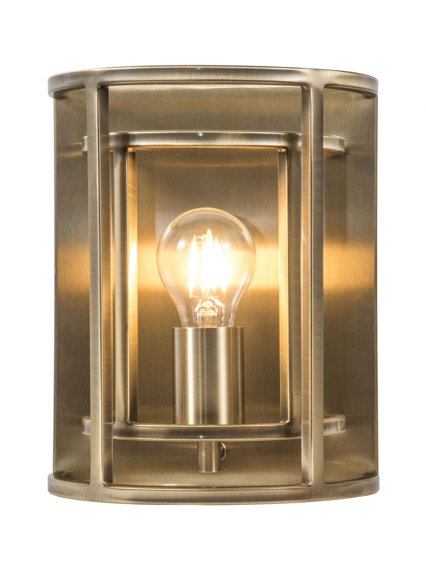 Magnalux Chester 1 Light Wall Light Antique Brass Part Number - CHE01ABWL