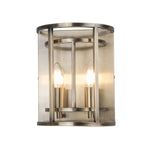 Magnalux Chester 2 Light Wall Light Antique Brass Part Number - CHE02ABWL