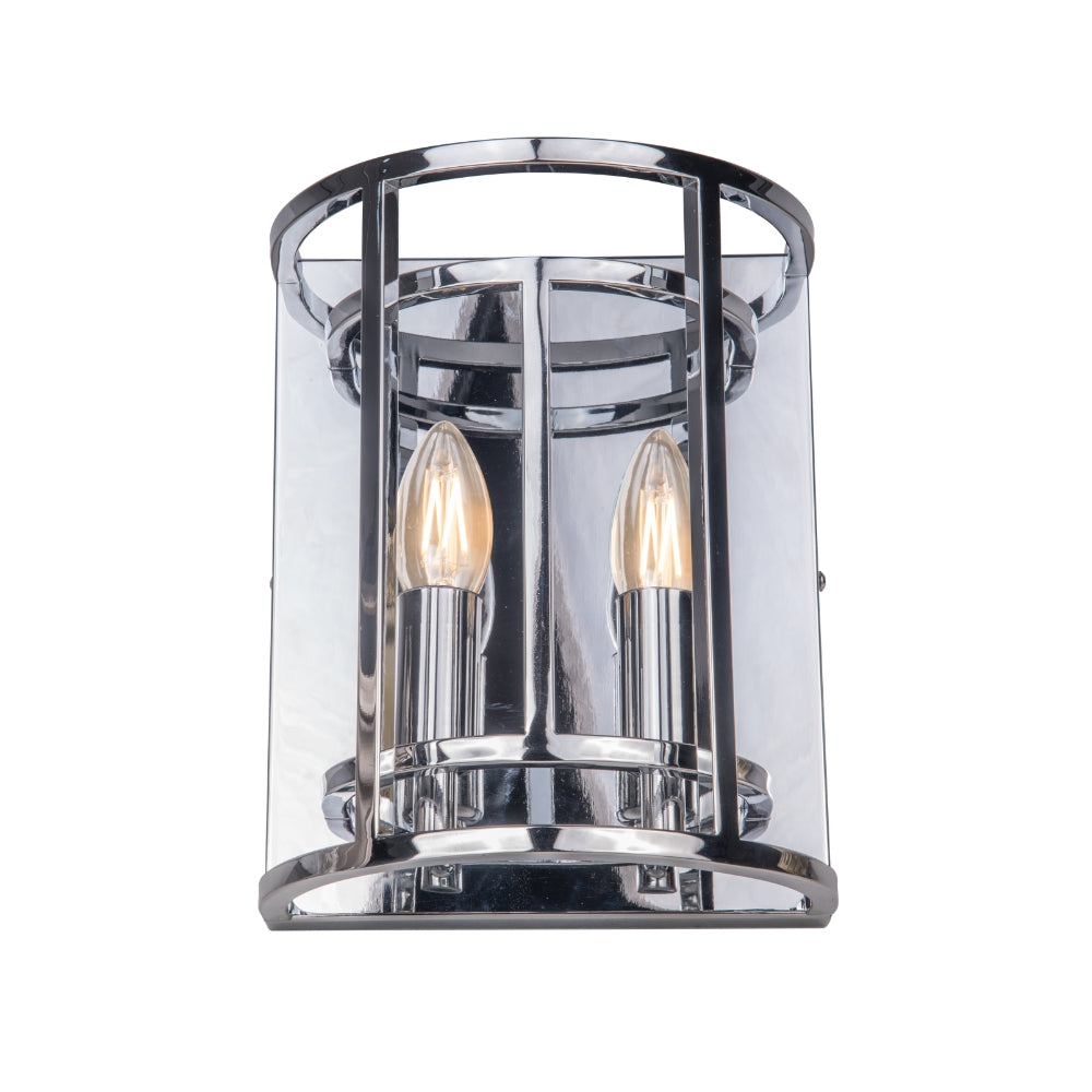 Magnalux Chester 2 Light Wall Light Polished Chrome Part Number - CHE02CHWL