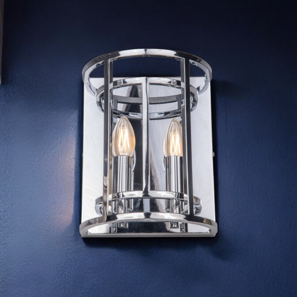 Magnalux Chester 2 Light Wall Light Polished Chrome Part Number - CHE02CHWL