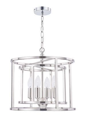 Magnalux Chester 4 Light Pendant Satin Chrome Part Number - CHE04SC