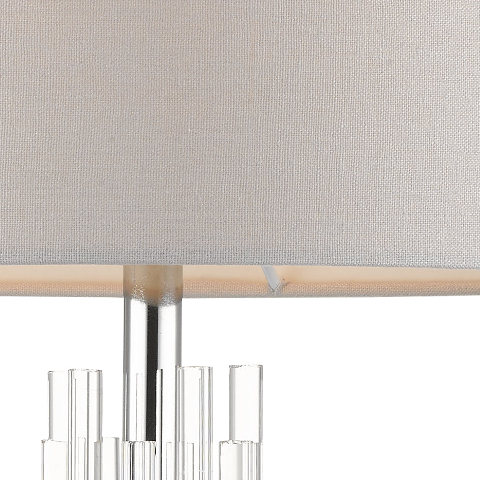 Magnalux Chrysler Polished Chrome and Crystal Table Lamp c/w Shade Part Number - CHR01CHTL