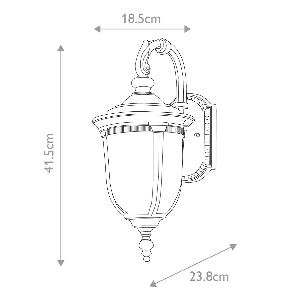Elstead Lighting Cleveland 1 Light Small Wall Lantern – SKU CL2-S