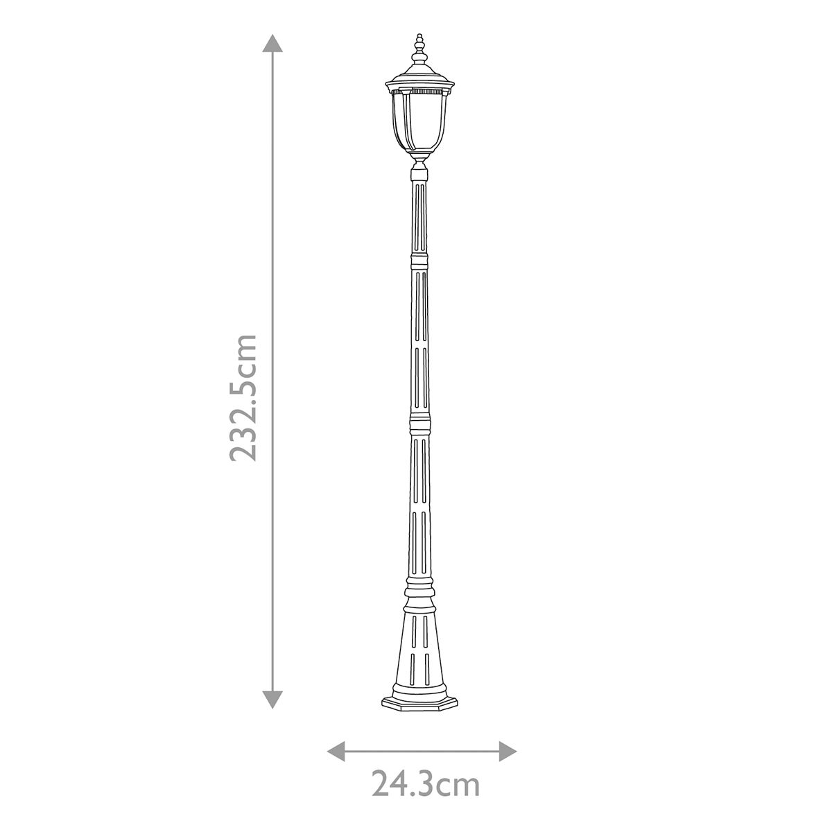 Elstead Lighting Cleveland 1 Light Single Head Lamp Post – SKU CL5-M