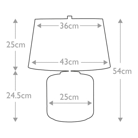 Elstead Lighting Table Lamp from the Columbus range. Columbus 1 Light Table Lamp Product Code = COLUMBUS-TL
