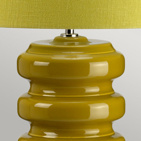 Elstead Lighting Table Lamp from the Contour range. Contour 1 Light Table Lamp - Lime Product Code = CONTOUR-TL-LIME
