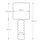 Elstead Lighting Table Lamp from the Contour range. Contour 1 Light Table Lamp - Lime Product Code = CONTOUR-TL-LIME