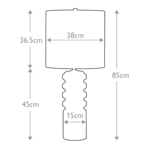 Elstead Lighting Table Lamp from the Contour range. Contour 1 Light Table Lamp - Lime Product Code = CONTOUR-TL-LIME
