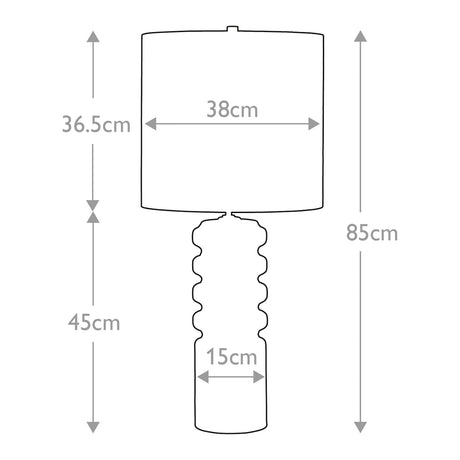 Elstead Lighting Table Lamp from the Contour range. Contour 1 Light Table Lamp - Lime Product Code = CONTOUR-TL-LIME
