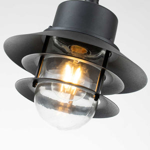 Elstead Lighting Outdoor Hanging from the Copenhagen range. Copenhagen 1 Light Chain Lantern Product Code = COPENHAGEN8-BK