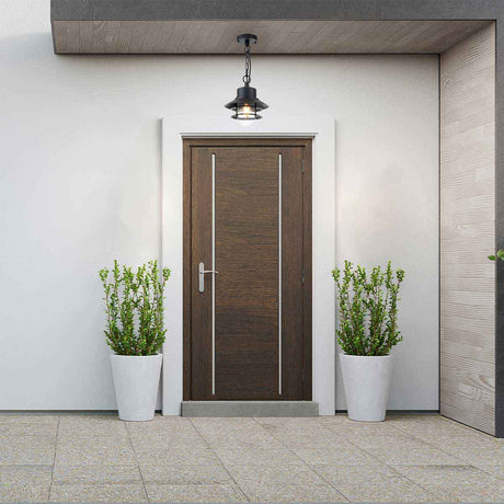 Elstead Lighting Outdoor Hanging from the Copenhagen range. Copenhagen 1 Light Chain Lantern Product Code = COPENHAGEN8-BK