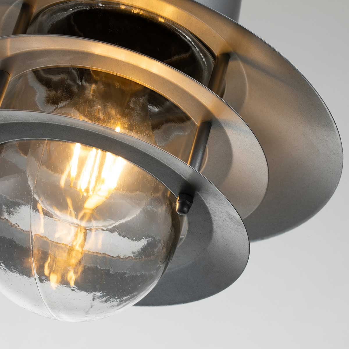 Elstead Lighting Outdoor Hanging from the Copenhagen range. Copenhagen 1 Light Chain Lantern Product Code = COPENHAGEN8-SIL
