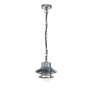 Elstead Lighting Outdoor Hanging from the Copenhagen range. Copenhagen 1 Light Chain Lantern Product Code = COPENHAGEN8-SIL