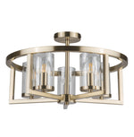 Magnalux Costello 5 Light Semi Flush Antique Brass Part Number - COS05AB