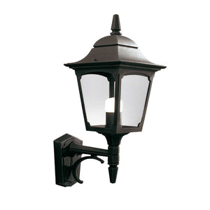 Elstead Lighting Outdoor Wall Light from the Chapel range. Chapel 1 Light Up Wall Lantern Product Code = CP1-BLACK