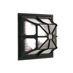 Elstead Lighting Ceiling Flush from the Chapel range. Chapel 1 Light Flush Lantern Product Code = CP12-BLACK