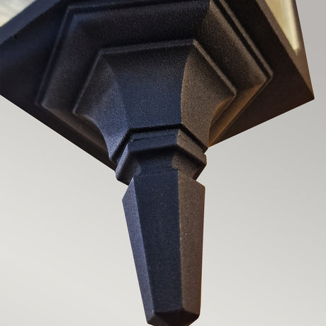 Elstead Lighting Outdoor Wall Light from the Chapel range. Chapel 1 Light Down Wall Lantern Product Code = CP2-BLACK