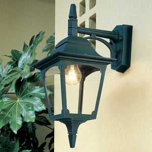 Elstead Lighting Outdoor Wall Light from the Chapel range. Chapel 1 Light Down Wall Lantern Product Code = CP2-BLACK