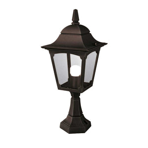 Elstead Lighting Pedestal Lantern from the Chapel range. Chapel 1 Light Pedestal Lantern Product Code = CP4-BLACK