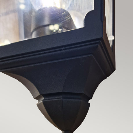 Elstead Lighting Outdoor Wall Light from the Chapel range. Chapel 1 Light Half Lantern Product Code = CP7-2-BLACK