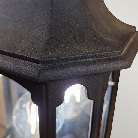 Elstead Lighting Outdoor Wall Light from the Chapel range. Chapel 1 Light Half Lantern Product Code = CP7-BLACK