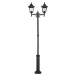 Elstead Lighting Lamp Post from the Chapel range. Chapel 2 Light Twin Post Product Code = CP8-BLACK